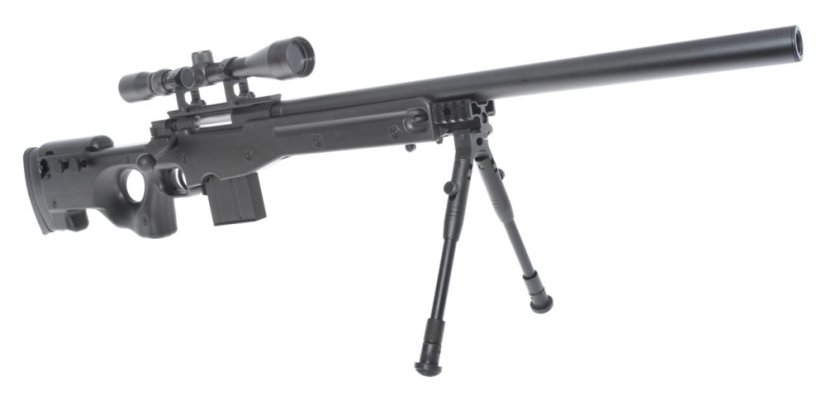 L96 AWS, black, bipod, scope, Upgrade version, Well, MB4401D