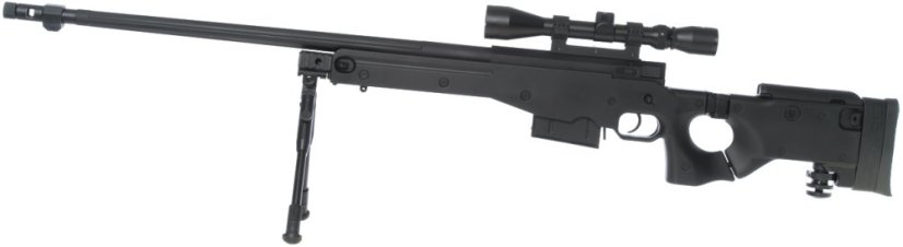 AW .338, black, Gas, bipod, scope, Well, G96D
