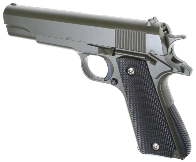 Colt M1911A1, fém, zöld, Galaxy, A&K, G.13G