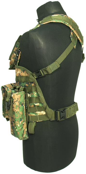 Chest rig Recon, digital woodland, ACM