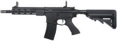 KAC SR16, MK16 M-LOK 8,5 inch, kétkezes, nyomjelző kamra, fekete, Cyma Platinum, CM.006R-8.5