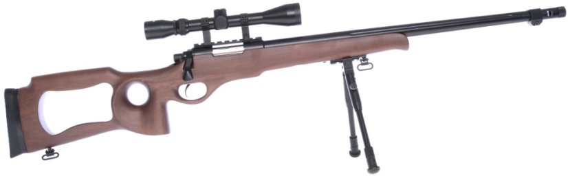 VSR-09D, real wood, bipod, scope, Upgrade version, Well, MB09D