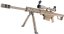 Barrett M82A1 CQB TAN, bipod, scope, Snow Wolf, SW-02B