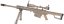 Barrett M82A1 CQB TAN, kétlábú állvány, távcső, Snow Wolf, SW-02B