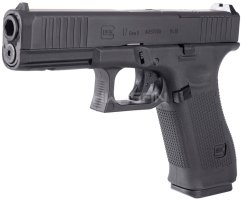 GHK Glock 17 Gen 5 MOS V2, Black, GBB, Umarex