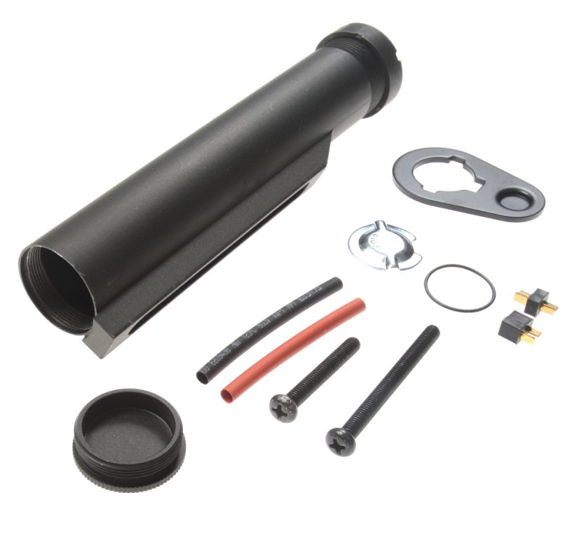 Buffer tube M4 for LiPo battery, Black, Cyma, C.103A