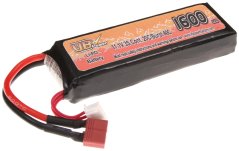 Akkumulátor, közepes blokk, Li-Pol, 11,1 V, 1600 mAh, 20C, VB Power