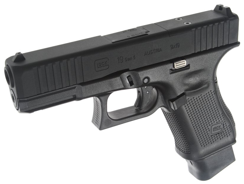 Glock 19 Gen 5 FS MOS, fekete, GBB, CO2, Umarex