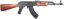 AKM, totalmente de acero, madera auténtica, Cyma Platinum, CM.056M