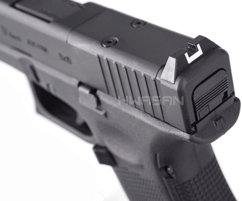 GHK Glock 17 Gen 5 MOS V2, Black, GBB, Umarex