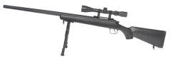 VSR-03D, fekete, kétlábú állvány, távcső, továbbfejlesztett változat, Well, MB03D