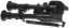 Kétlábú állvány, Socom stílusú, 5-8 inch, SHS
