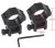 Mount rings 30 mm, high, HD, T-Eagle