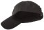 Baseball cap, velcro panels, black, ACM