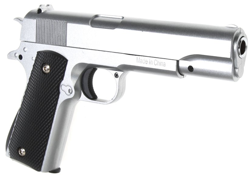 Colt M1911A1, fém, ezüst, Galaxy, A&K, G.13S