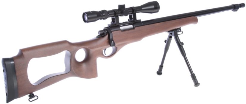 VSR-09D, real wood, bipod, scope, Upgrade version, Well, MB09D