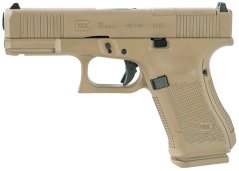 Glock 19 Gen 5 FS MOS, Cerakote TAN, GBB, Umarex