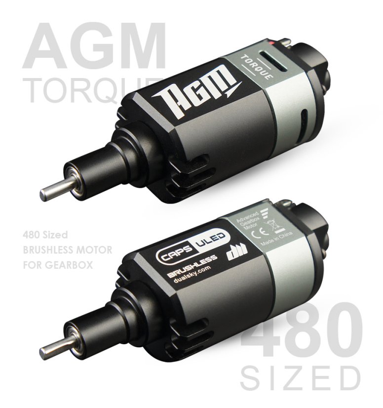 Hosszú motor AGM Torque, 480 osztály, kefe nélküli, Dualsky