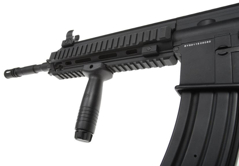 Power Custom HK416, akkumulátor csőben, 160 m/s, AirsoftGuns, BY-801, BI-8001M