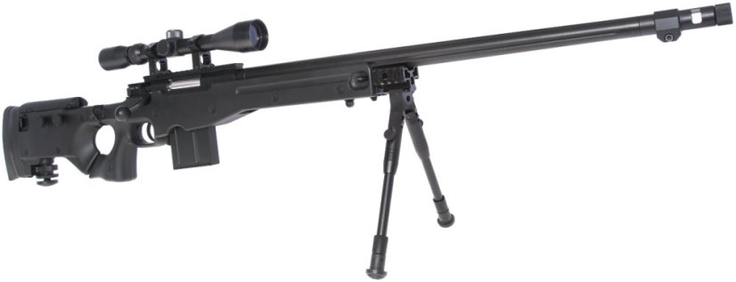 L96 AWS3, black, bipod, scope, Upgrade version, Well, MB4403D