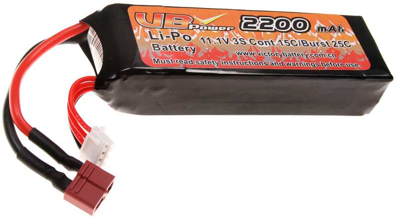 Battery, Li-Pol, 11.1V, 2200mAh, 20C, VB Power