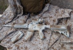 Camo egyedi M4 SOPMOD, 160 m/s, AirsoftGuns, CM.007