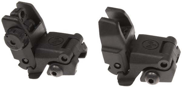 Folding sight, MBUS, black, SHS