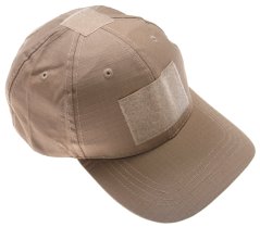 Baseball cap, velcro panels, TAN, ACM