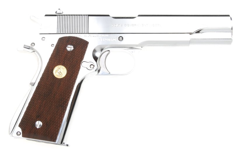 Colt Government Mark IV, Series 70, nickel finish, GBB, Tokyo Marui