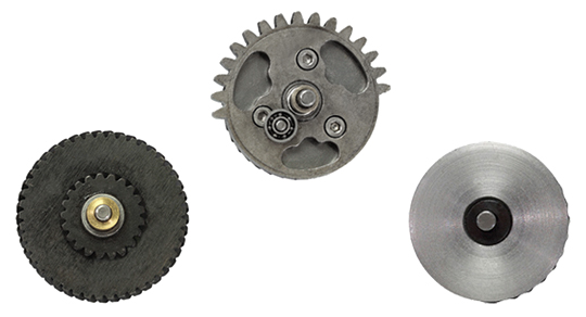 Set of gears, helical teeth, torque, 24:1, SHS