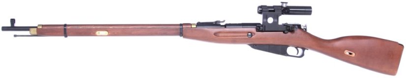 Mosin Nagant, rugós változat, valódi fa, távcső, PPS, S-3
