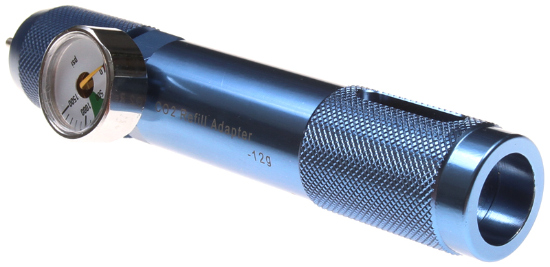 Fillers for 12g CO2 cartridge with a pressure gauge, PPS, SHS
