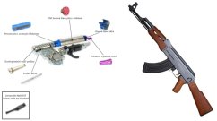 EKO Custom AK-47, 140m/s, AirsoftGuns, CM.028