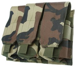 Magazine pouch, universal, triple, woodland, ACM