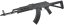 AKM Magpul PTS Zhukov, short, solid stock, nylon, Black, Cyma Sport, CM.680D