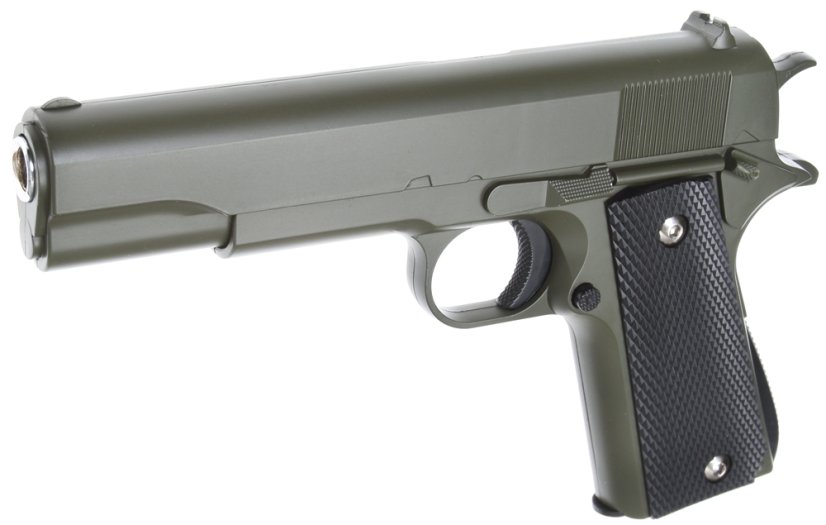 Colt M1911A1, fém, zöld, Galaxy, A&K, G.13G