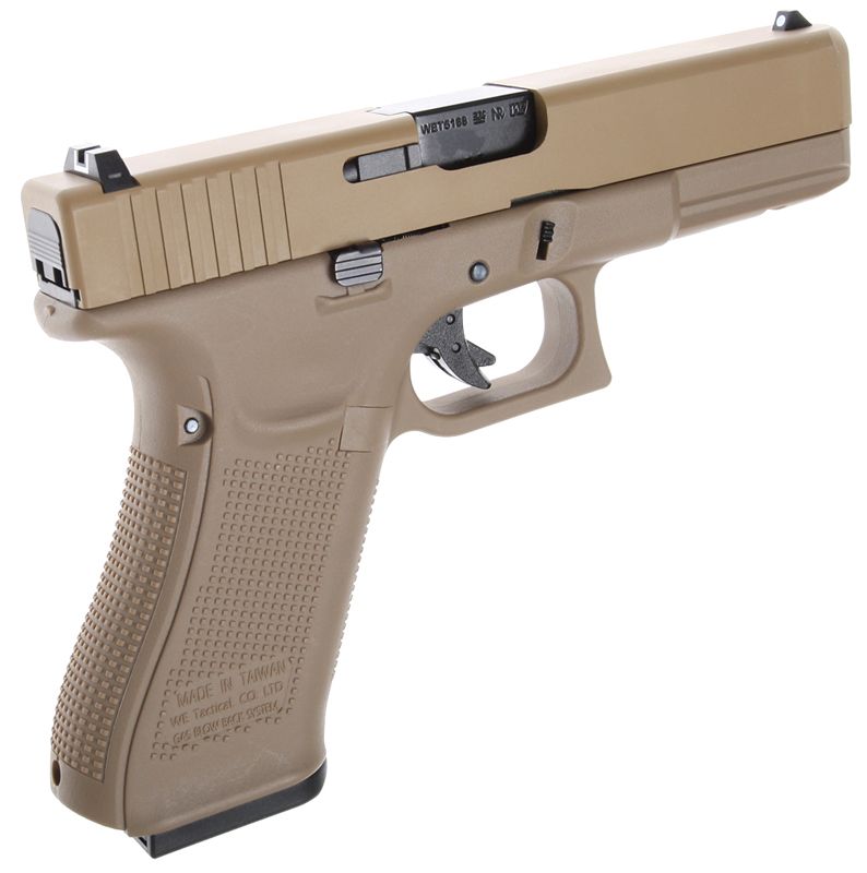 Glock 17, cadre 5e génération, beige, GBB, WE