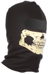Pasamontañas Ghost, un agujero, calavera luminosa, negro, ACM