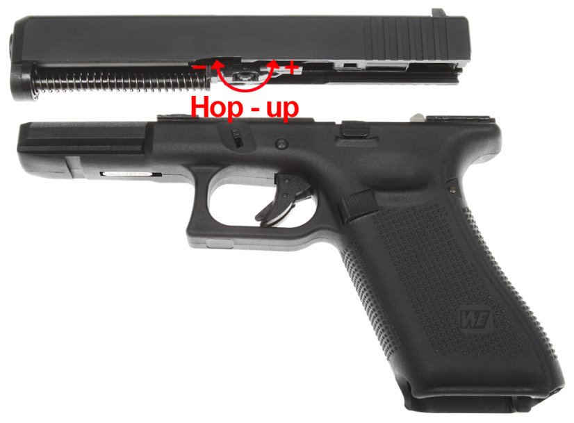Glock 17, cadre 5e génération, noir, GBB, WE