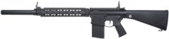 SR25 RAS, solid stock, silencer, Black, Cyma Platinum, CM.098
