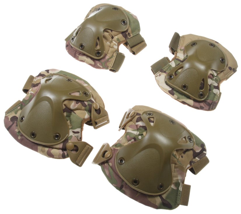 Knie- und Ellbogenschützer-Set, X-CAP, Multicam, ACM
