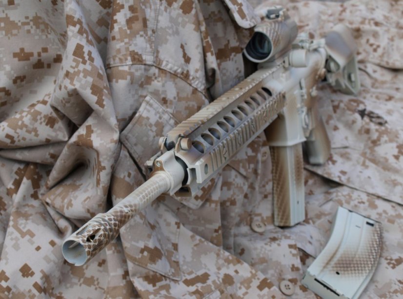 Camo egyedi KAC SR-15, 150 m/s, AirsoftGuns, E&C