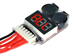 Digitális Li-Pol riasztó, monitor, 1-8S, jelzés, iMaxRC