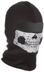 Pasamontañas Ghost, un agujero, calavera reflectante, negro, ACM