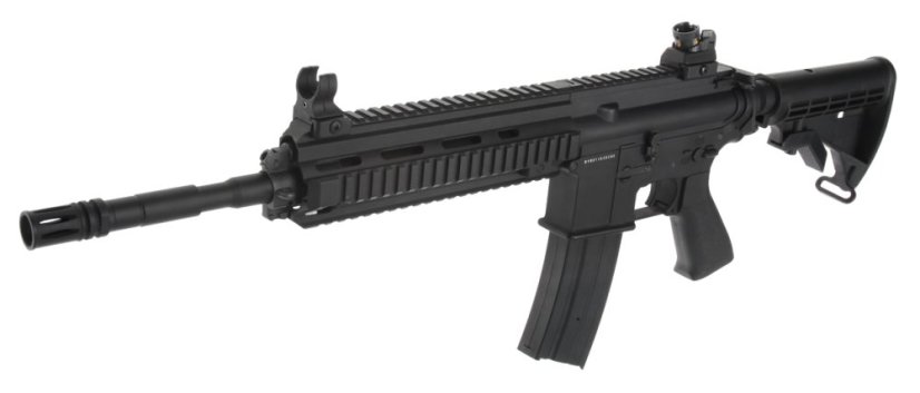 Power Custom HK416, akkumulátor csőben, 160 m/s, AirsoftGuns, BY-801, BI-8001M