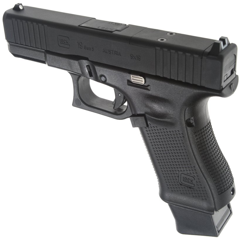Glock 19 Gen 5 FS MOS, fekete, GBB, CO2, Umarex