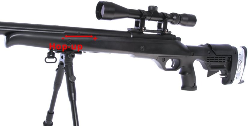 VSR-12D, black, bipod, scope, Upgrade version, Well, MB12D