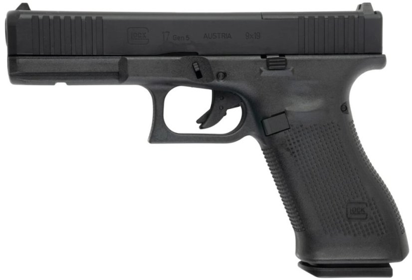 Glock 17 Gen 5 FS MOS, steel CNC slide, Black, GBB, Umarex