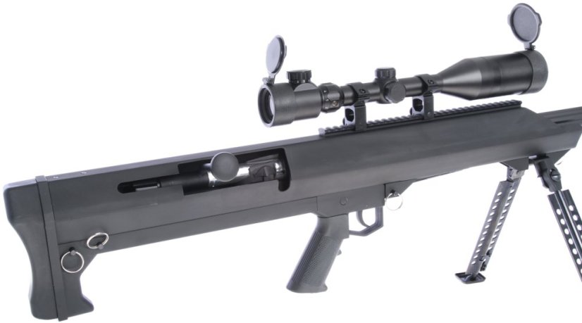 Barrett M99, kétlábú állvány, távcső, Snow Wolf, SW-01A