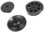 Set of gears, helical teeth, torque, Systema